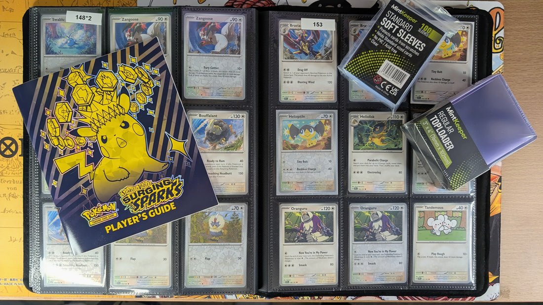 Binder featuring Pokémon Surging Spark collection