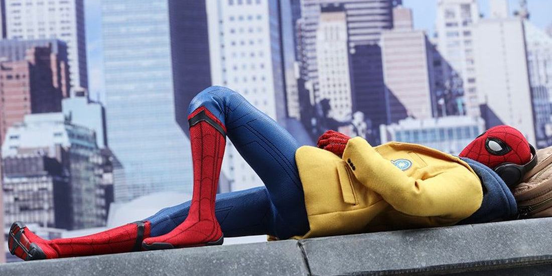 Image featuring Spider man chilling