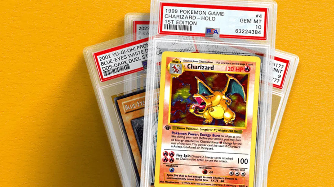 image featuring a bunch of graded cards