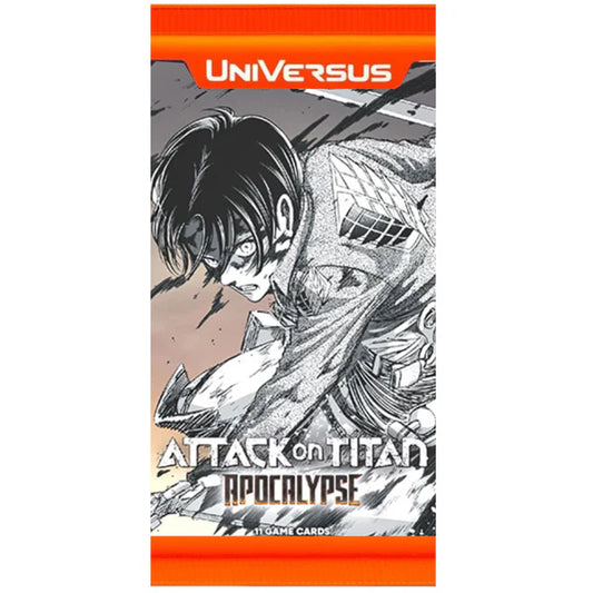 Universus CCG Attack on Titan: Apocalypse Booster Pack | 11 Cards | Official UniVersus TCG