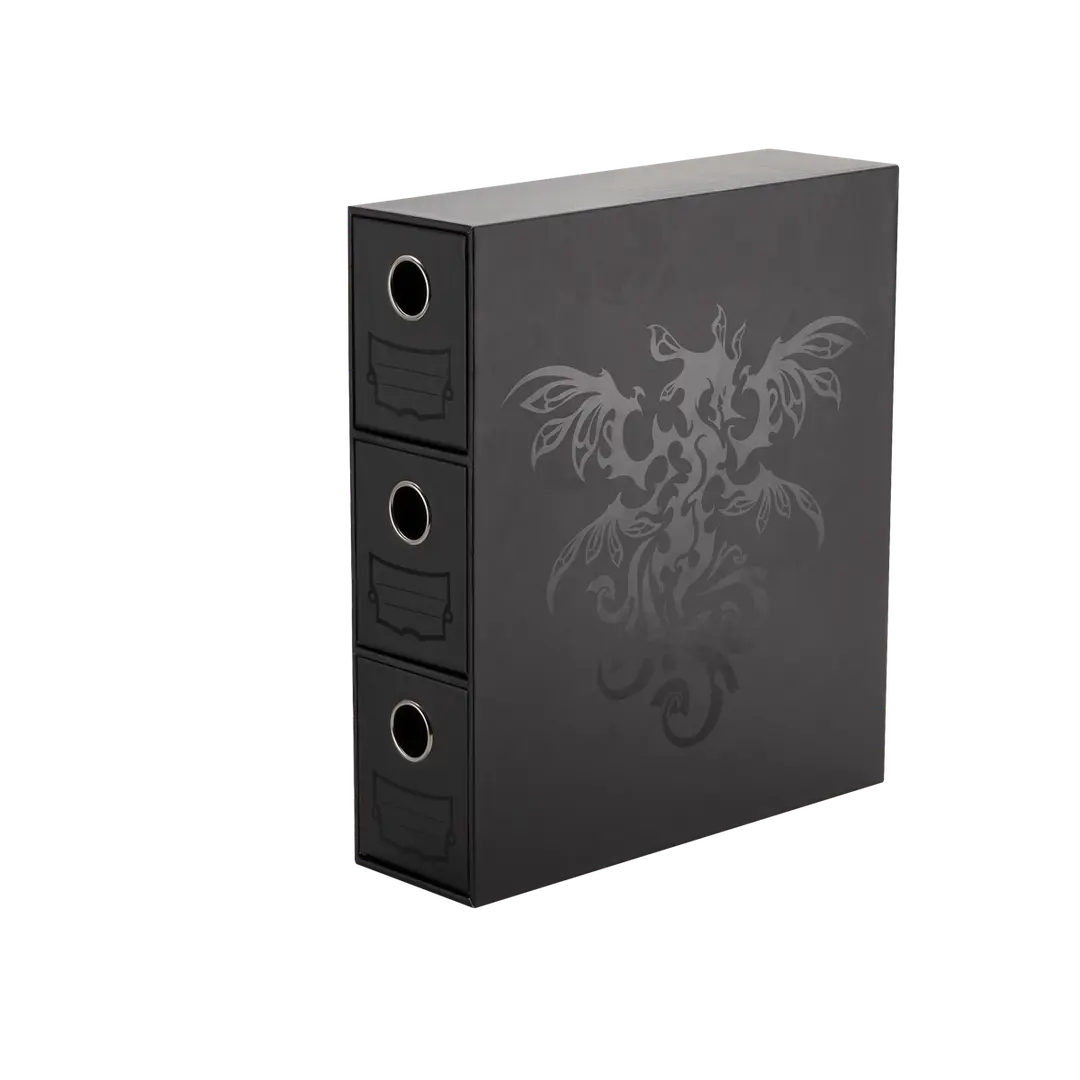 Dragon Shield Fortress Card Drawers – Black, TCG Storage Tower for 1300+ Cards