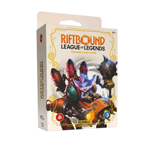 Pre-Order Riftbound: League of Legends TCG – Spiritforged Champion Deck: Rumble Display