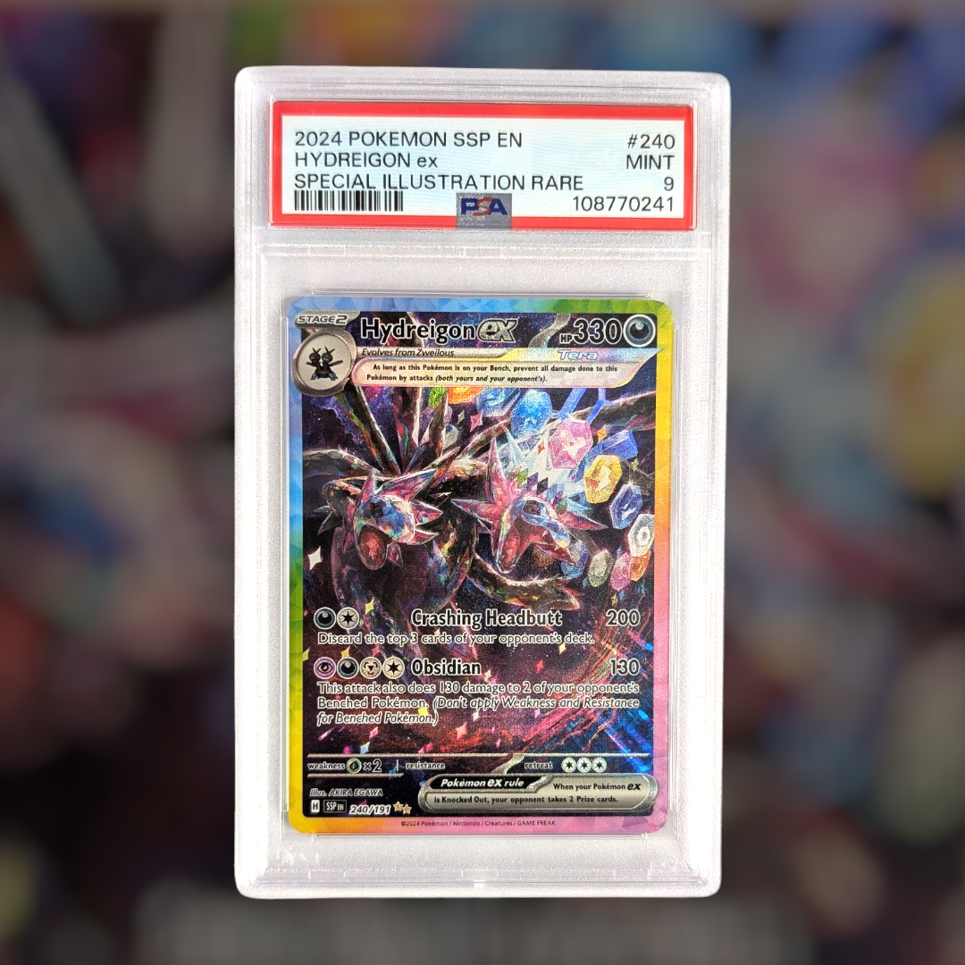 PSA 9 Hydreigon ex 240/191 Surging Sparks - Illustrated by Akira Egawa
