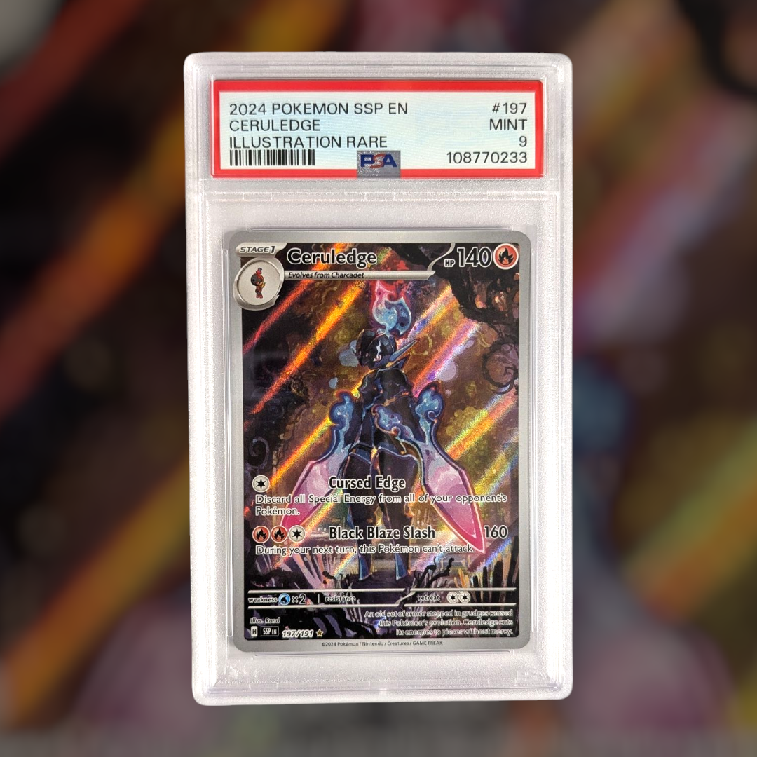 PSA 9 Celuledge 197/191 Surging Sparks - Illustrated by Rond