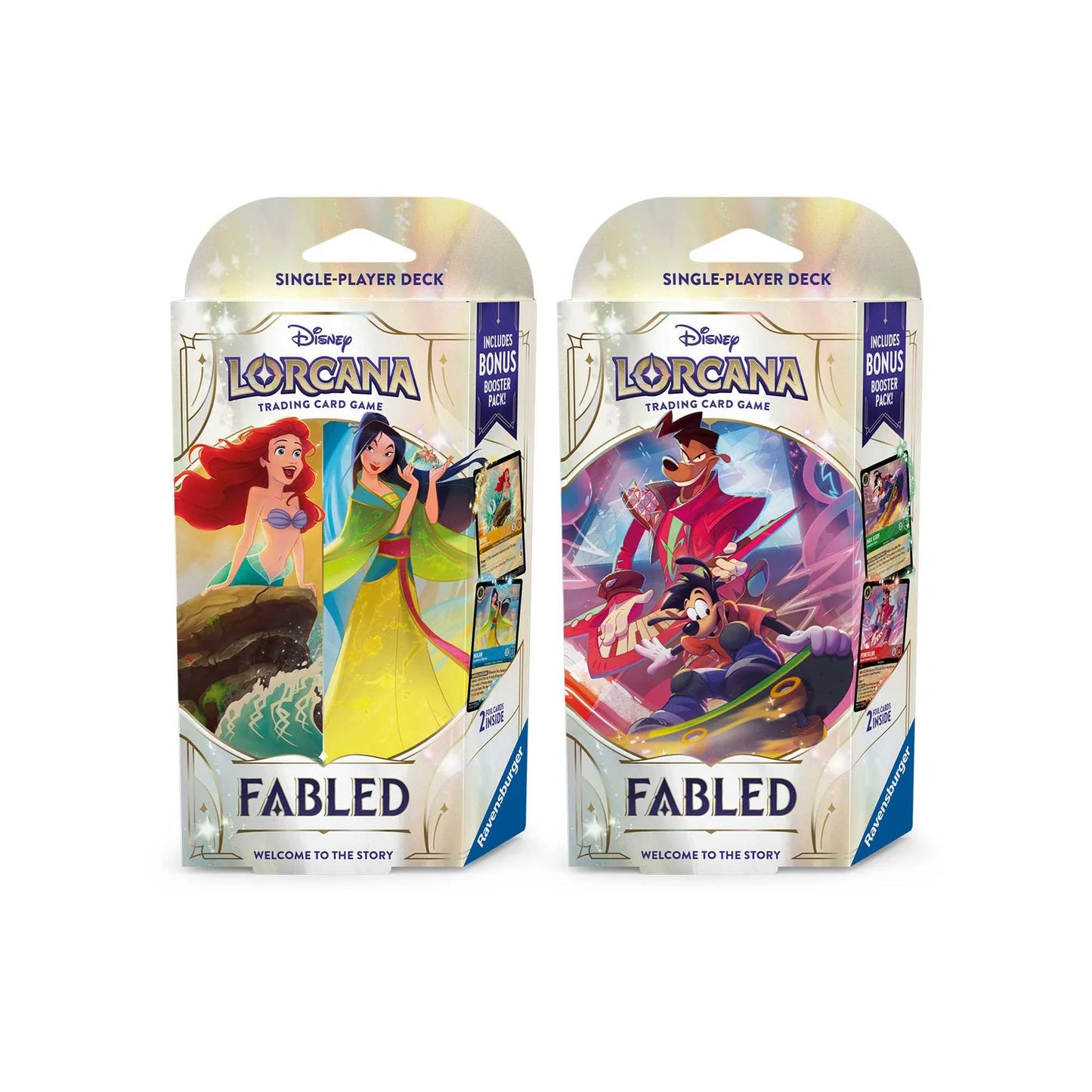 Disney Lorcana Trading Card Game – Fabled Starter Deck CDU Display (8 Decks) – Set 9 (Pre-Order)