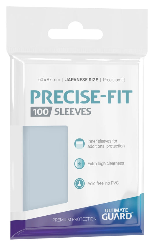 Ultimate Guard - Precise-Fit Sleeves Japanese Size - Transparent (100 Pack)