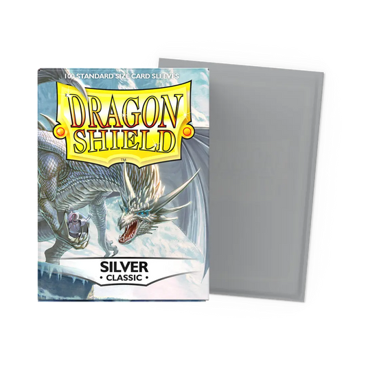 Dragon Shield - Classic Standard Size Sleeves 100pk - Silver