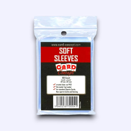 Card Concept Penny Sleeves (100 Pack) – Standard Size 67mm x 92mm | Acid-Free, Archival-Grade Card Protectors