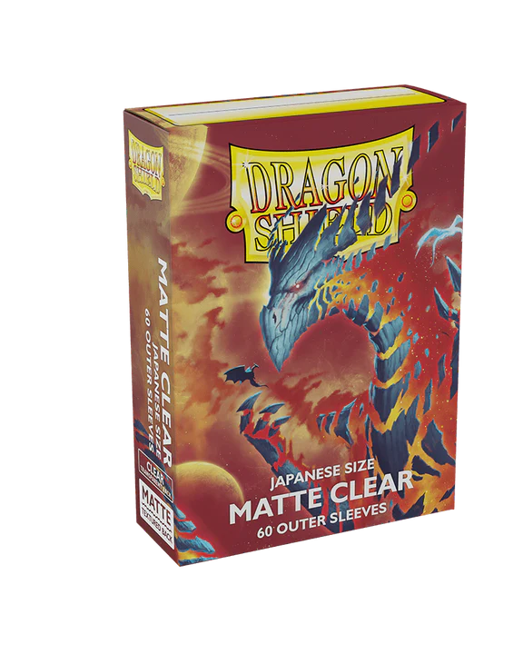 Dragon Shield Perfect Fit Japanese Size Outer Sleeves – Clear, 60 Pack