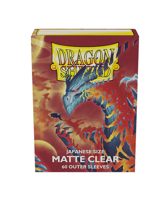 Dragon Shield Perfect Fit Japanese Size Outer Sleeves – Clear, 60 Pack