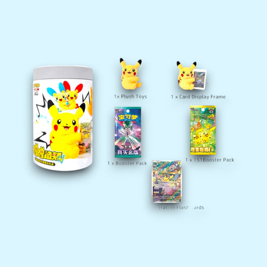 Pokémon TCG Simplified Chinese Plush & Card Display Collector’s Tin (Blind tin)