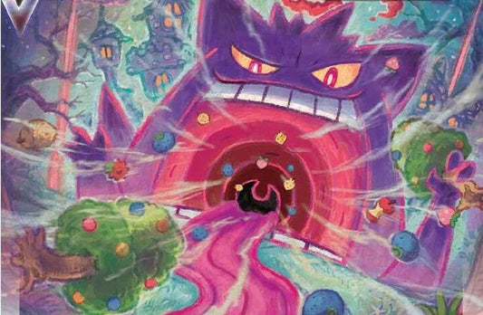 Pokemon card featuring Gengar eating everything 