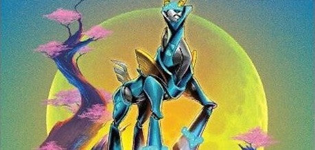 Pokemon card featuring Iron Crown ex - 206/162 - SV05: Temporal Forces (TEF)