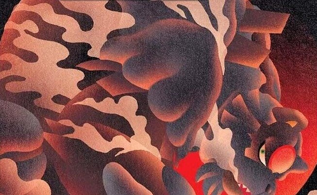 Pokemon card featuring Bloodmoon Ursaluna ex - SV: Prismatic Evolutions (PRE)