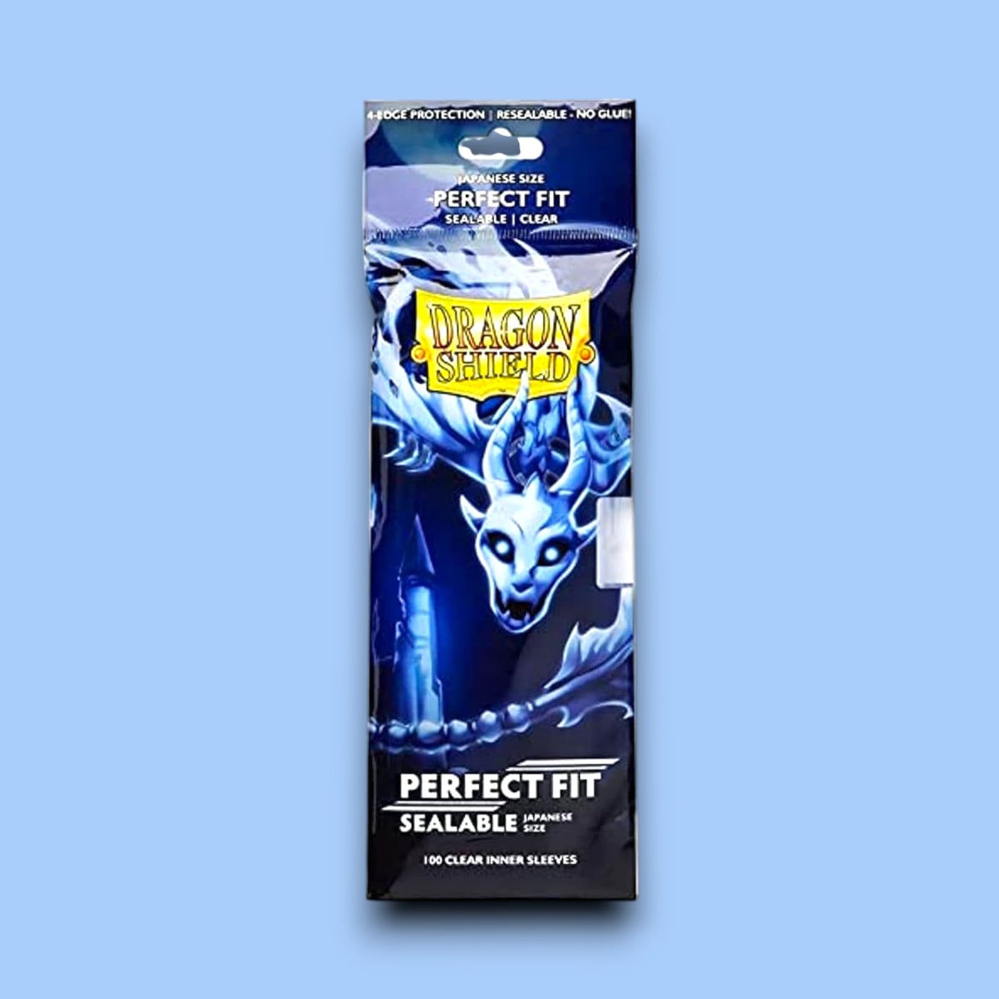 Dragon Shield Perfect Fit Sealable Inner Sleeves – Japanese Size, Clear, 100 Pack