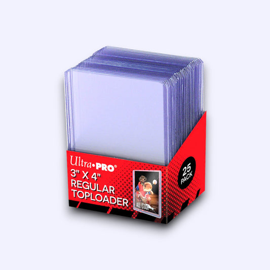 Ultra Pro 3" x 4" Clear Regular TOPLOADER® Sleeves (25 Pack)
