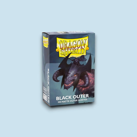 Dragon Shield – Standard Size Outer Sleeves (100 Pack) – Matte Black