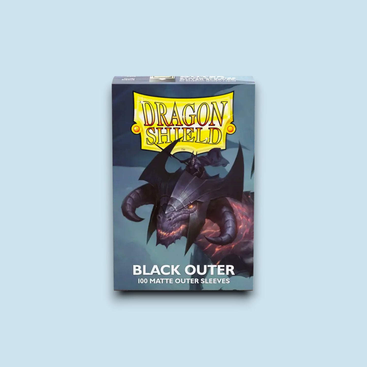Dragon Shield – Standard Size Outer Sleeves (100 Pack) – Matte Black