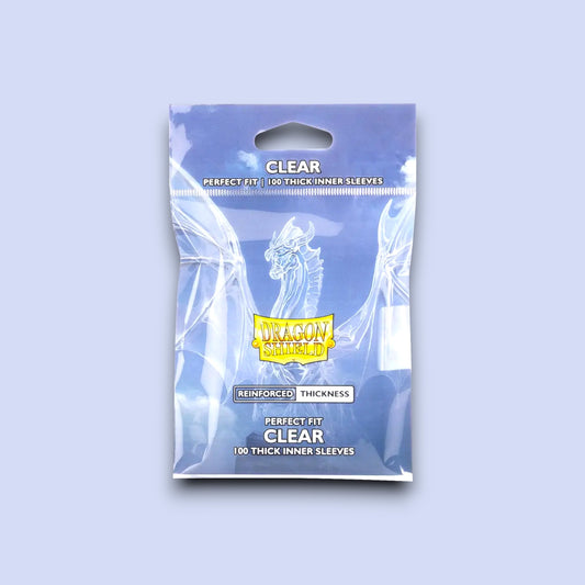 Dragon Shield – Perfect Fit Thick Sleeves (100 Pack) – Clear