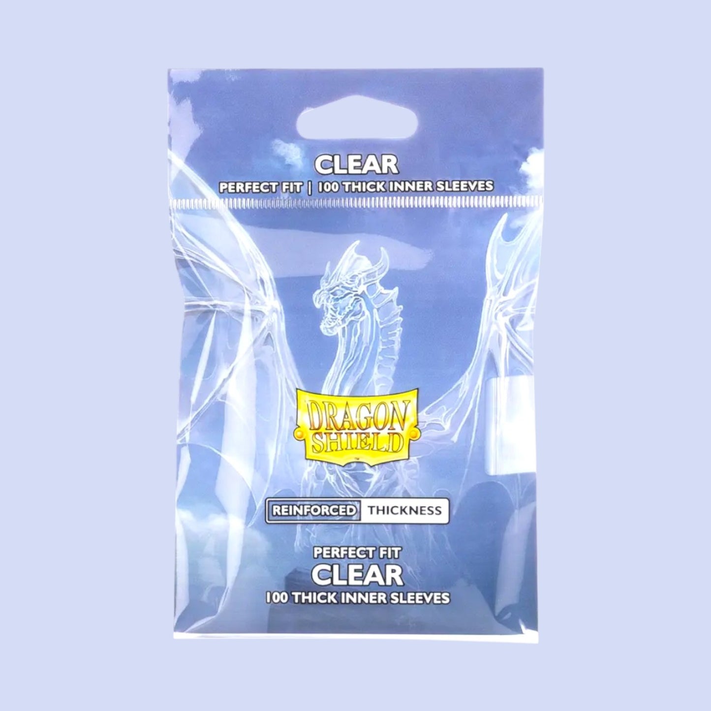 Dragon Shield – Perfect Fit Thick Sleeves (100 Pack) – Clear