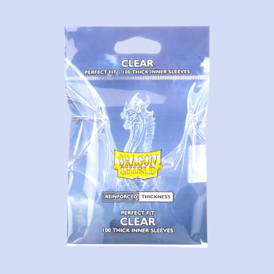 Dragon Shield – Perfect Fit Thick Sleeves (100 Pack) – Clear