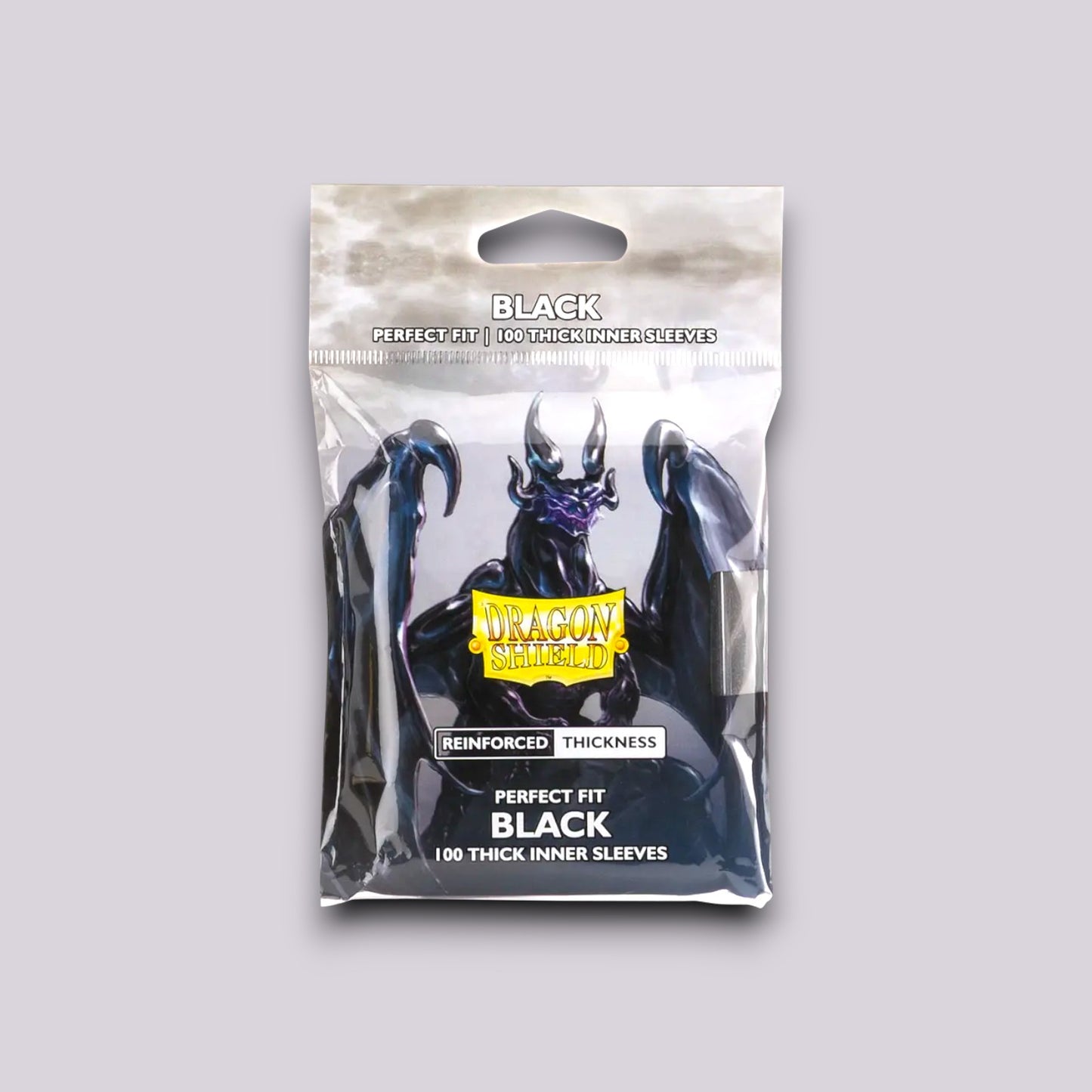 Dragon Shield – Standard Size Perfect Fit Thick Inner Sleeves (100 Pack) – Black