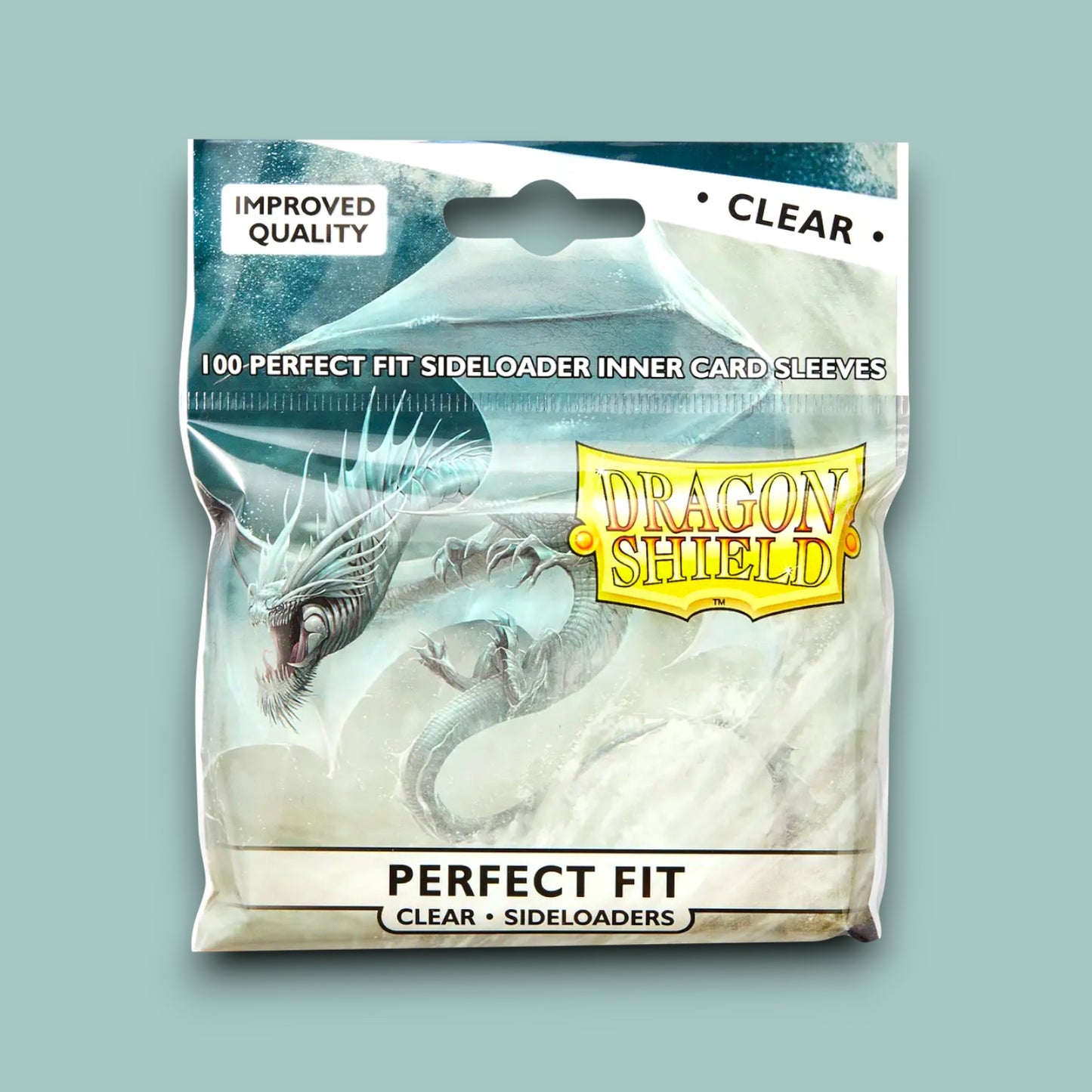 Dragon Shield Perfect Fit Sideloaders Standard Size Sleeves 100 Pack – Clear | Trading Card Protection