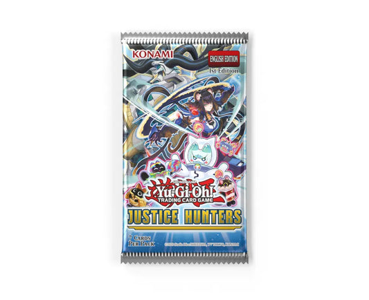 Yu-Gi-Oh! Justice Hunters Booster Pack | 7 Cards | New Fusion & Xyz Themes