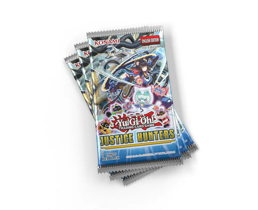Yu-Gi-Oh! Justice Hunters Booster Pack | 7 Cards | New Fusion & Xyz Themes