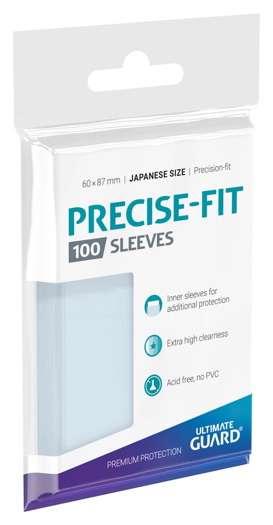 Ultimate Guard - Precise-Fit Sleeves Japanese Size - Transparent (100 Pack)