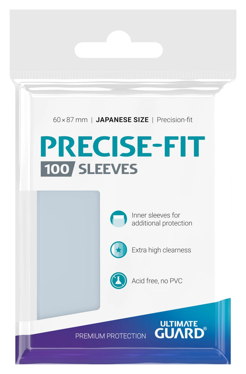 Ultimate Guard - Precise-Fit Sleeves Japanese Size - Transparent (100 Pack)