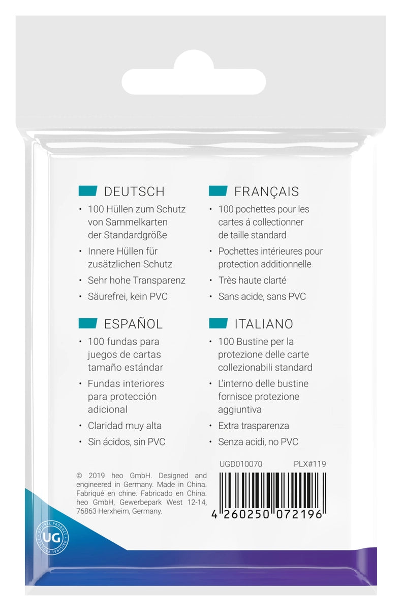 Ultimate Guard - Precise-Fit Sleeves Japanese Size - Transparent (100 Pack)