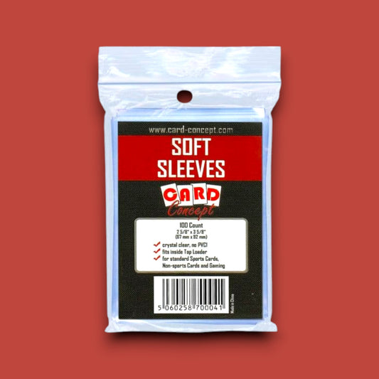 Card Concept Penny Sleeves (100 Pack) – Standard Size 67mm x 92mm | Acid-Free, Archival-Grade Card Protectors