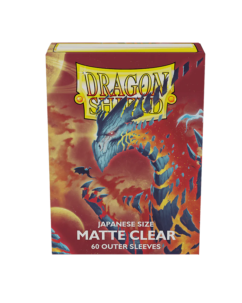 Dragon Shield Perfect Fit Japanese Size Outer Sleeves – Clear, 60 Pack