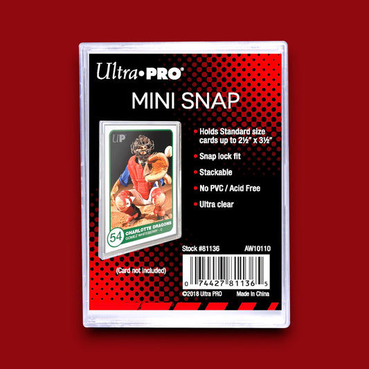 Ultra Pro Mini Snap Card Holder – Secure & Clear Protection for Standard Trading Cards