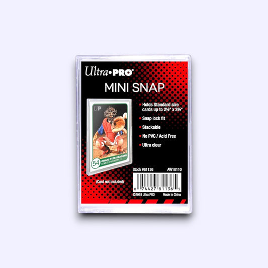 Ultra Pro Mini Snap Card Holder – Secure & Clear Protection for Standard Trading Cards
