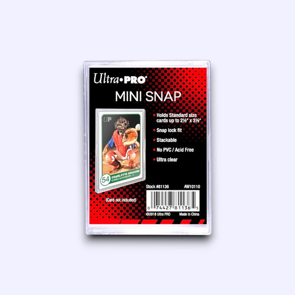 Ultra Pro Mini Snap Card Holder – Secure & Clear Protection for Standa ...